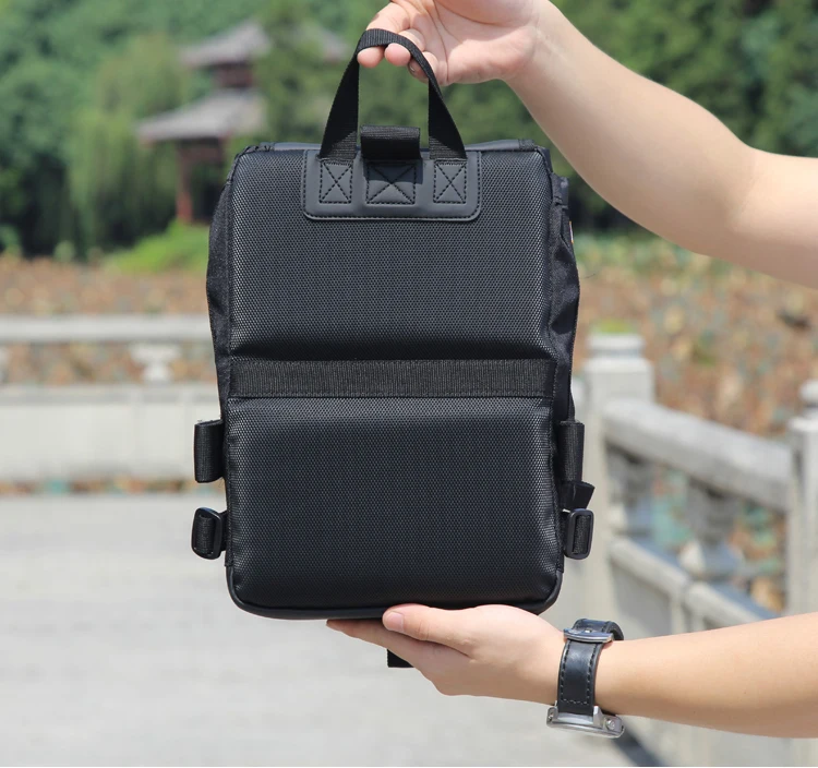 Mensageiro à Prova Bolsa de 8 Bolsas Sling Motocicleta Preta Ultra Robusto Cordura d' Água l 32 Cheap black motorcycle