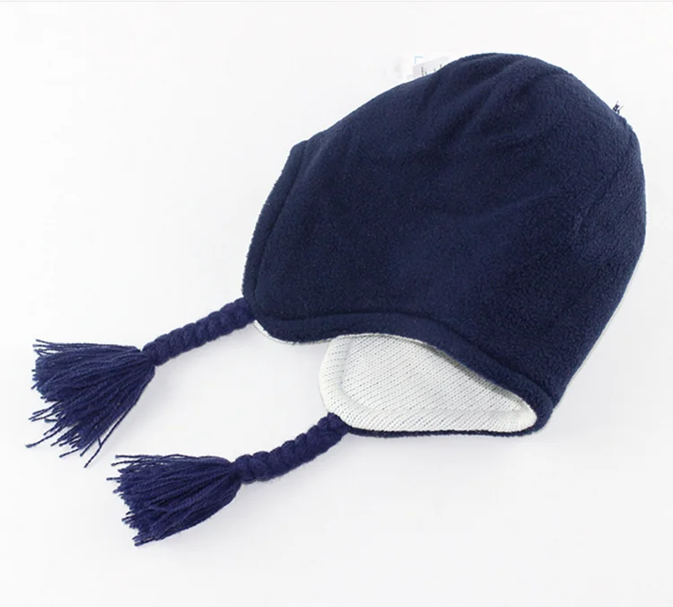 Trapper Hat Earflap Toboggan Ski Knit Beanie Cap Hat With Braided ...