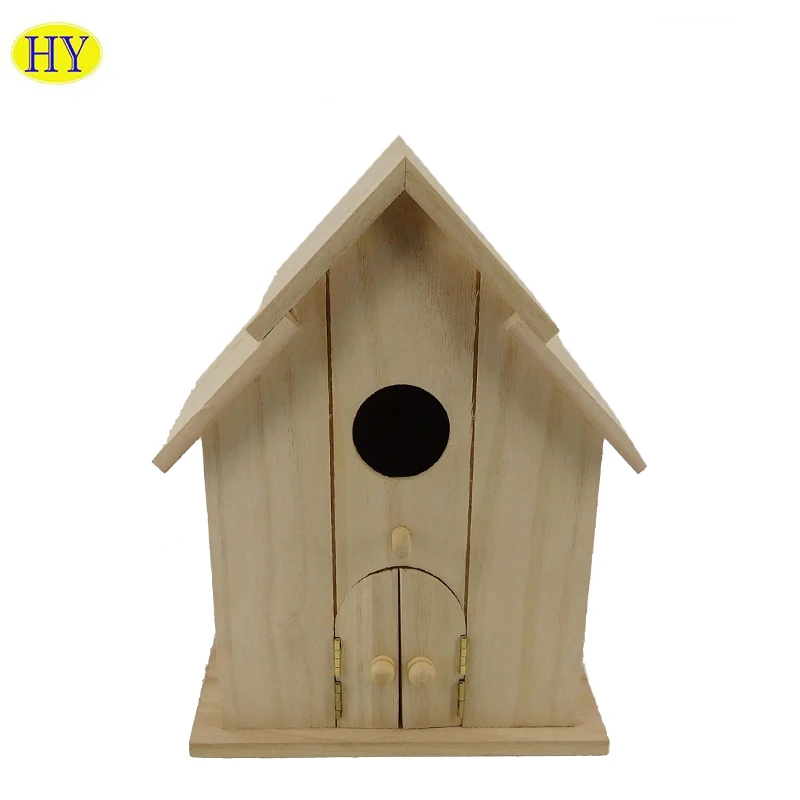 Creëren een unieke houten vogelkooi hot koop custom houtsnijwerk vogel huis