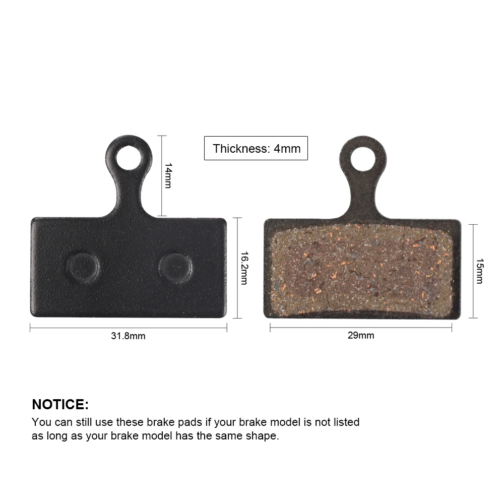 1 Pair Mountain Bike Resin Disc Brake Pads for Shimano XT M785 M615 M675
