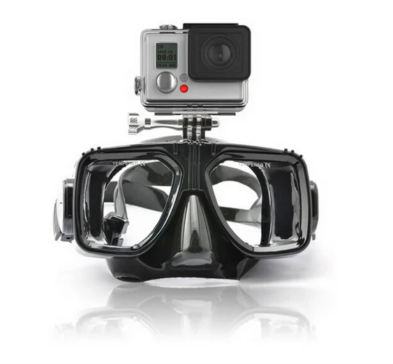 Summer promotion adult diving mask full face breathing mask accessories gopro snorkel mask