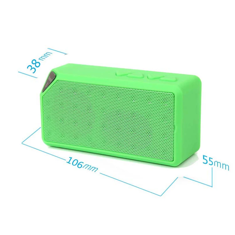 Outdoor hands-free wireless mini bass portable cube bt speaker with FM TF card - ANKUX.COM
