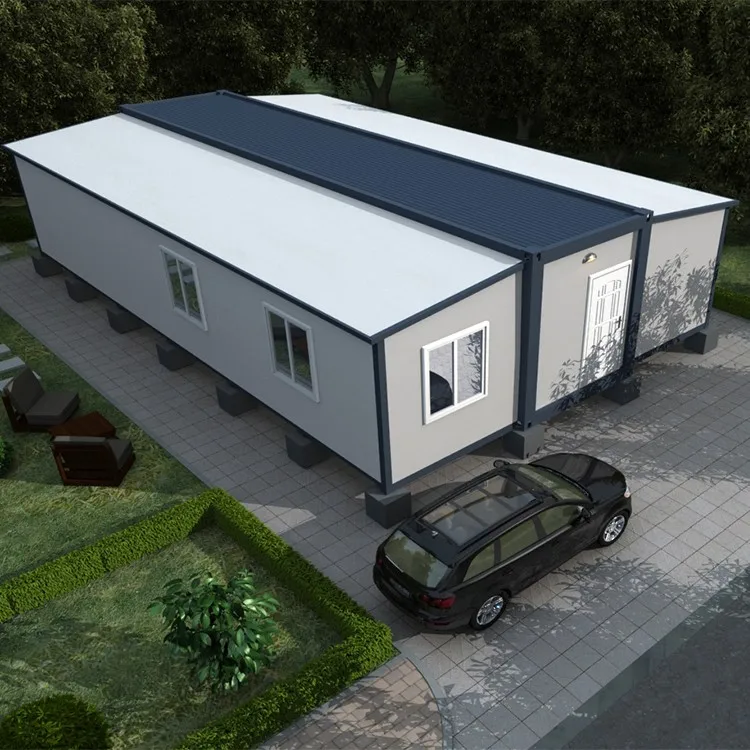 Extended Foldable Prefab Container Homes 40ft Folding Living Container