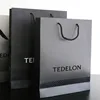 All sorts of color khaki Black white red gree can custom bag with handle paper gift shopping bags raw materials of paper bag