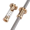 Factory price trapezoidal T8 Lead screw 350mm/500mm length lead screw for 3D Printer CNC/Stepper Motor