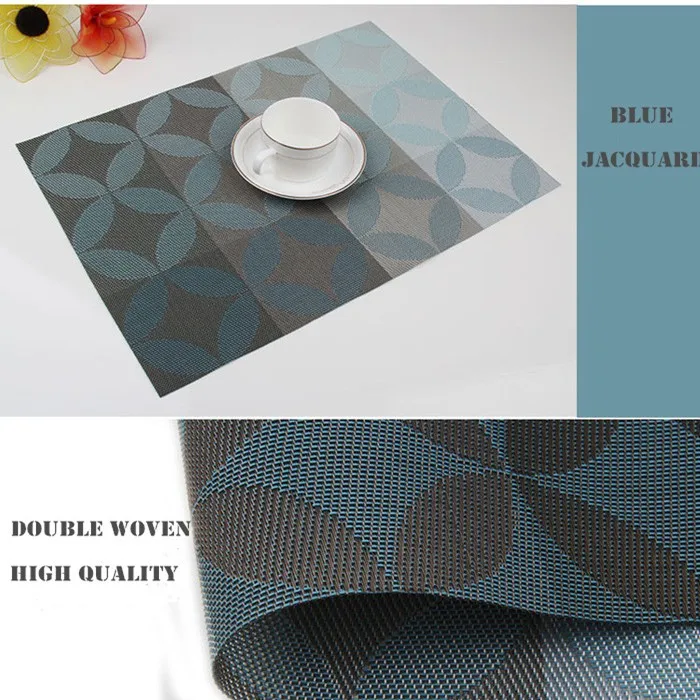 Znz Woven Vinyl Placemats Pvc Foam Placemats Pvc Woven Mesh Placemats