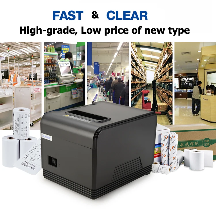 Cheap Xprinter XPQ200 USB Port receipt ticket printer / pos 80 printer