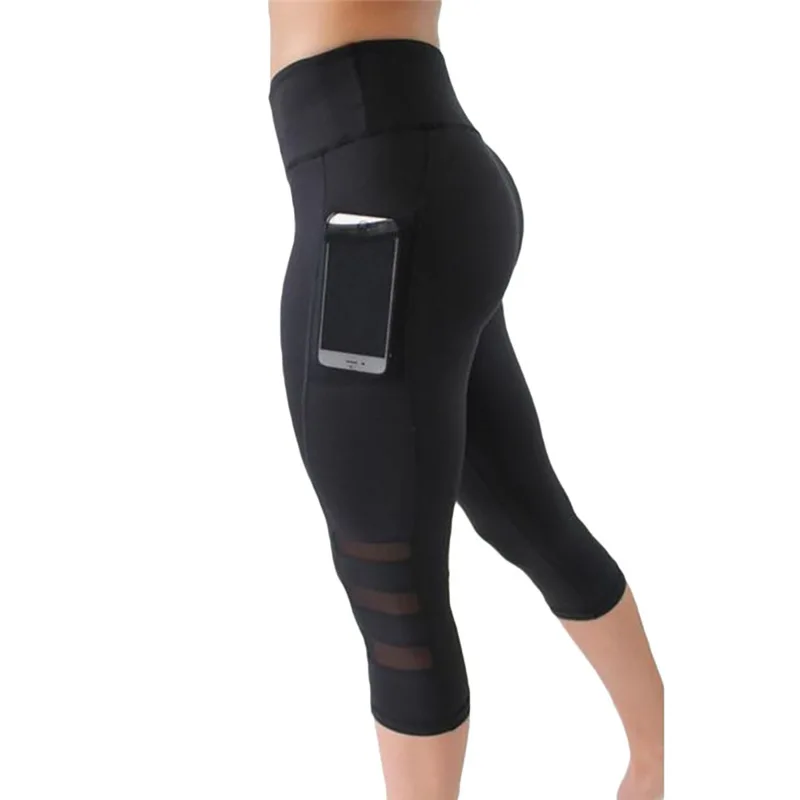 Wholesale Quick Dry Jogging Leggings With Side Pocket Sexy Sports Pants 