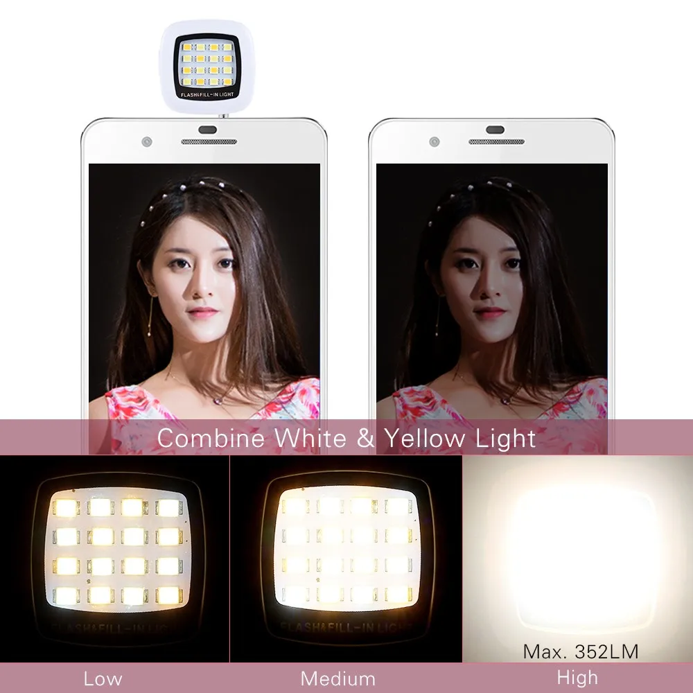 High Quality Mobile Phone Camera Flash Led Fill Light Night Using Phone ...