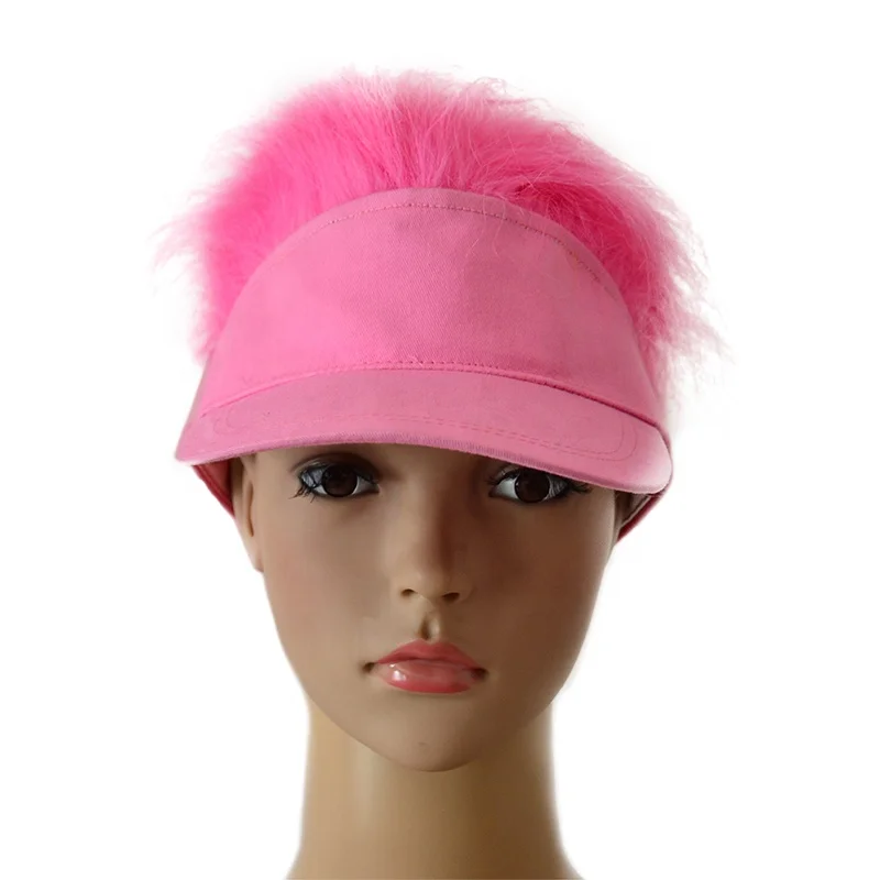 fashionable custom party hat pink hair wig hat for sale cheap