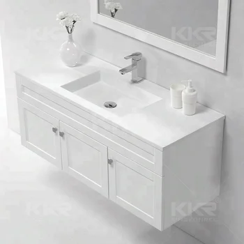 Commercial Modern Luxury French Antique Bamboo Bathroom Vanity