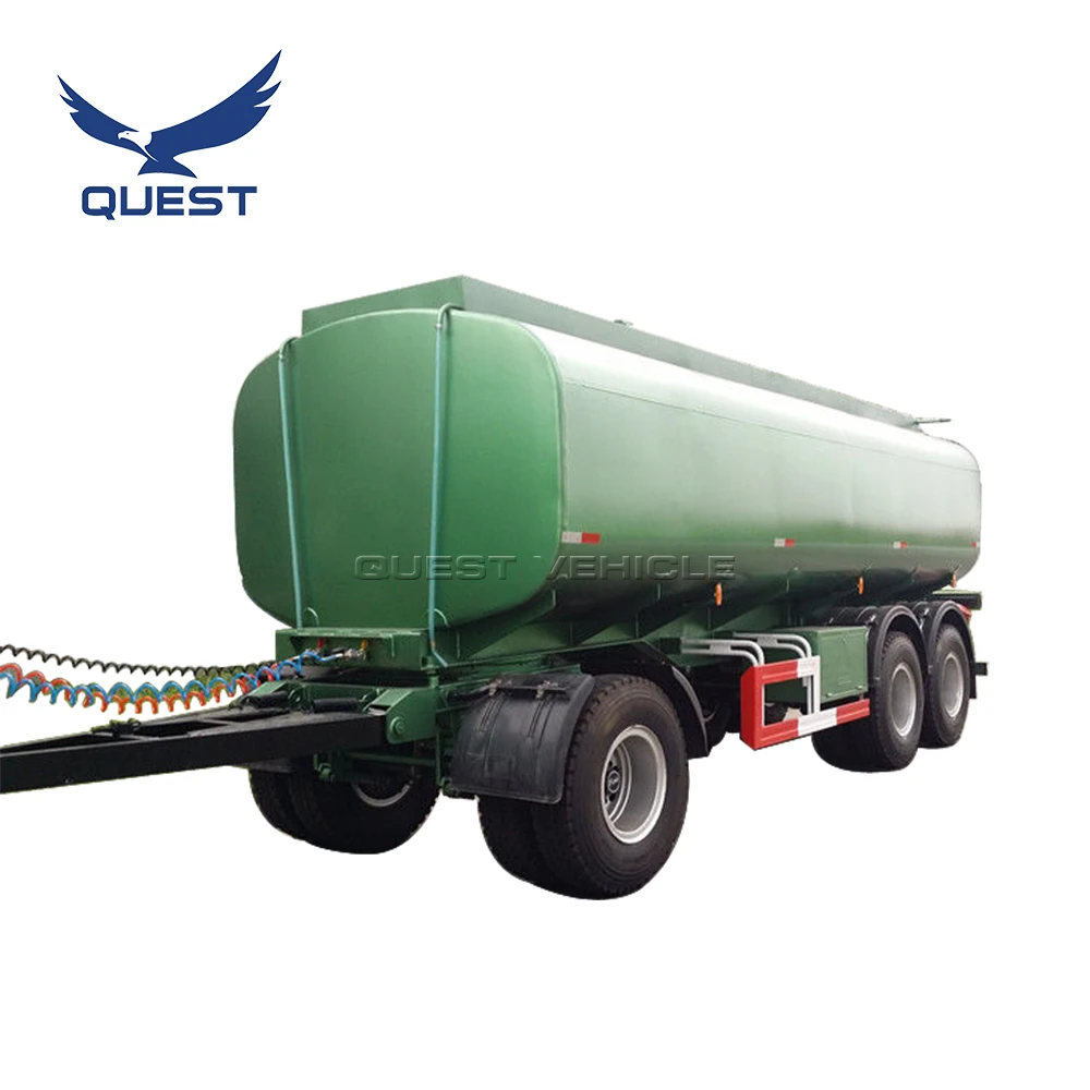 Fuel Oil Drawbar Tanker Trailers For Tanzania Fuel Tank Manufacturers 3 Axles 10000l Truck