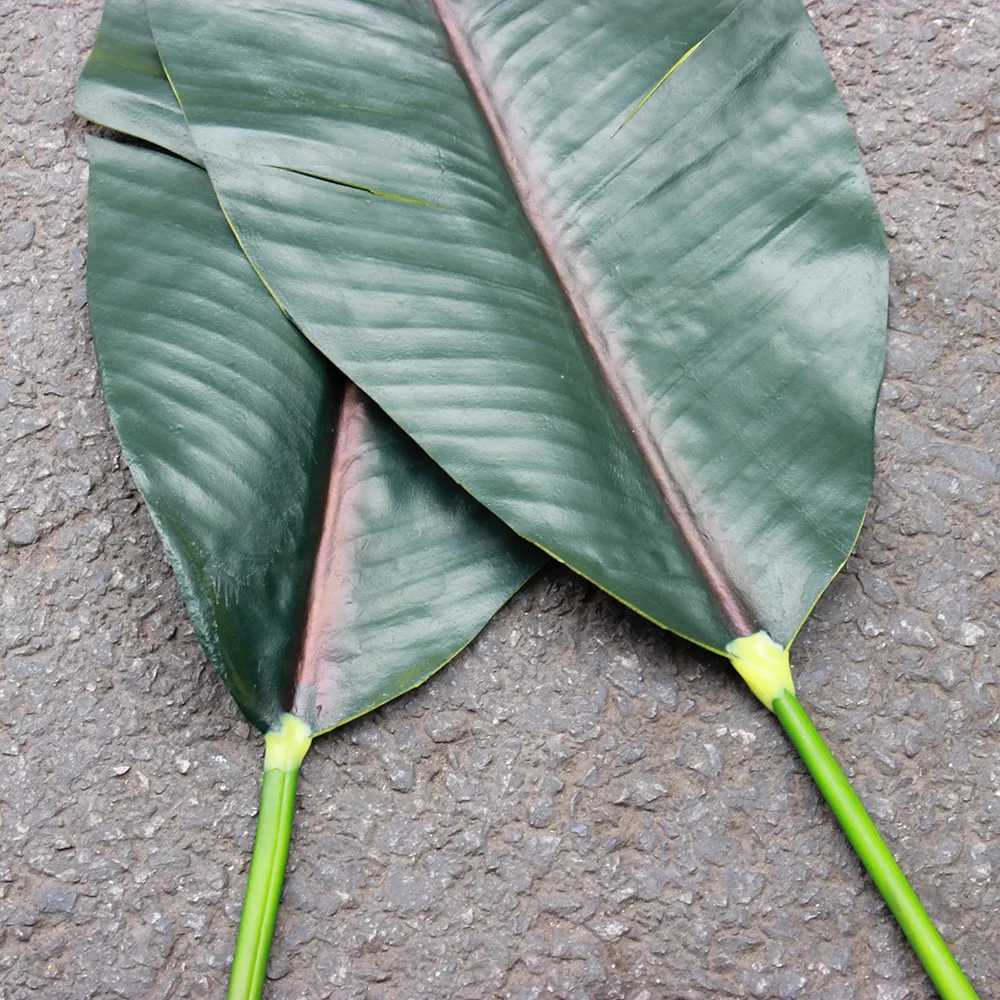 Wholesale Top Grade Green Pu Real Touch Artificial Banana Leaf Buy