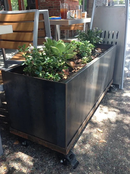 Corten Steel Planter Boxes Trough On Casters Buy Corten Steel Planter Boxes Corten Steel Planters Corten Steel Planter With Casters Product On Alibaba Com