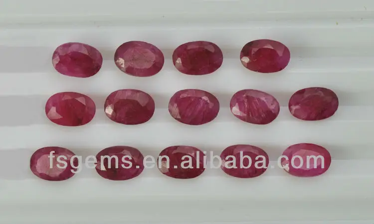 Wholesale 3mm Round Shape Natural Gemstone India Ruby