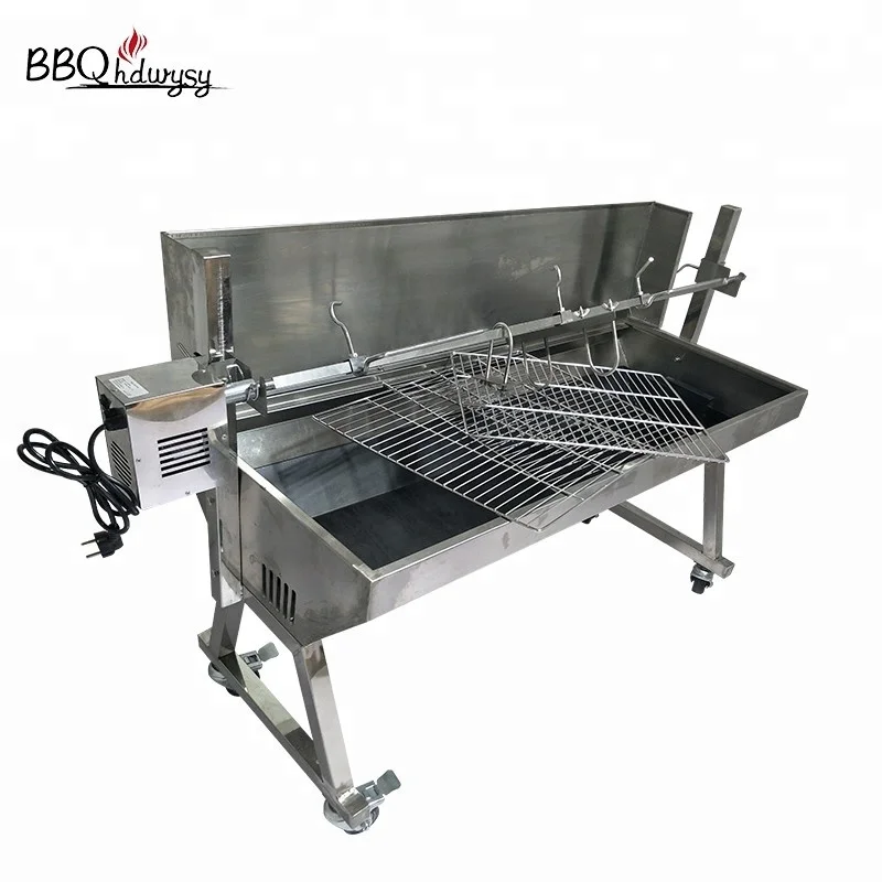 Auto Rotisserie Charcoal Bbq Spit Roaster Chicken Lamb Grill Buy
