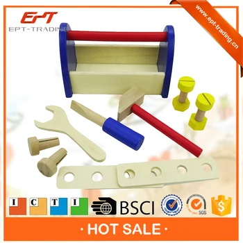 b toys wooden tool box