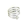 Fashion 316L stainless steel negative ion silver plated ring jewelry manufacturer
