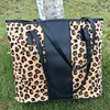 Hot selling personalized women leopard tote bag large women handbag