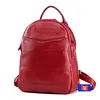 New arrival simple design rose red leather backpack teenage fashion backpack UL087-B