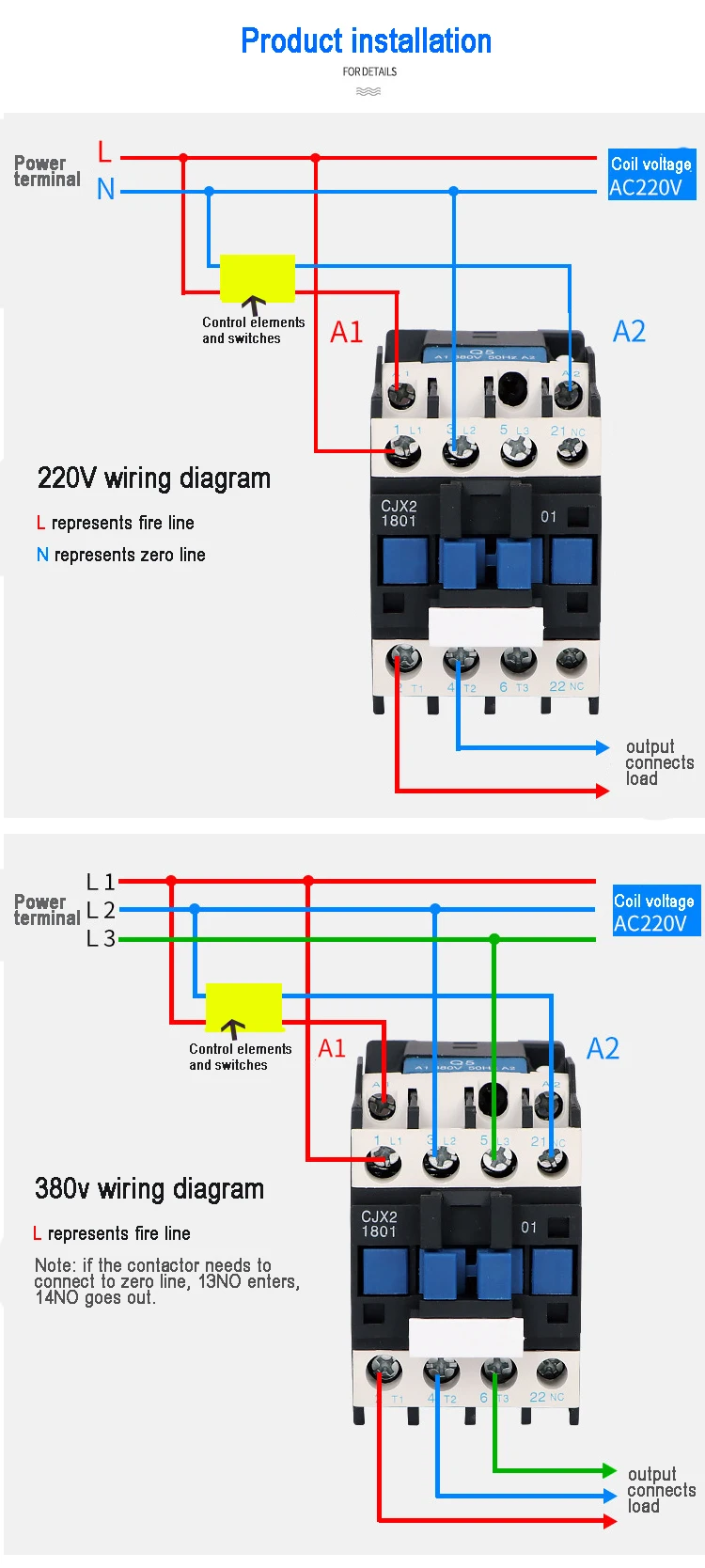 Cjx2 1810 Ac Solid State Contactor Current 18a Pure Copper