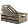 Wood Rustic Farmhouse Storage Basket
