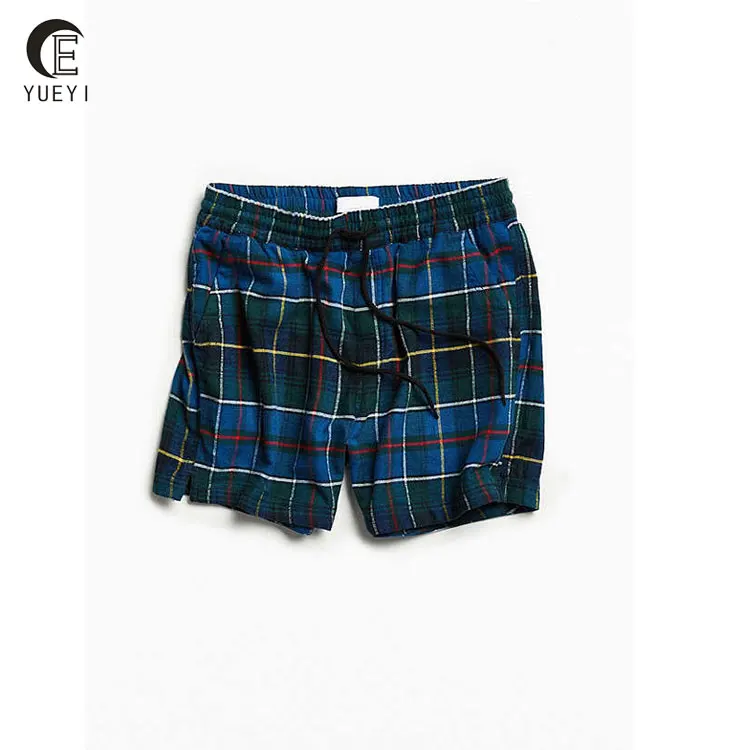 plaid sweat shorts