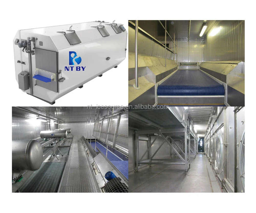 3000kg/h IQF Fluidized Bed Tunnel Freezer, View IQF Freezer, Icesource