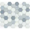 Inkjet enamel glass tile flower design wall tiles