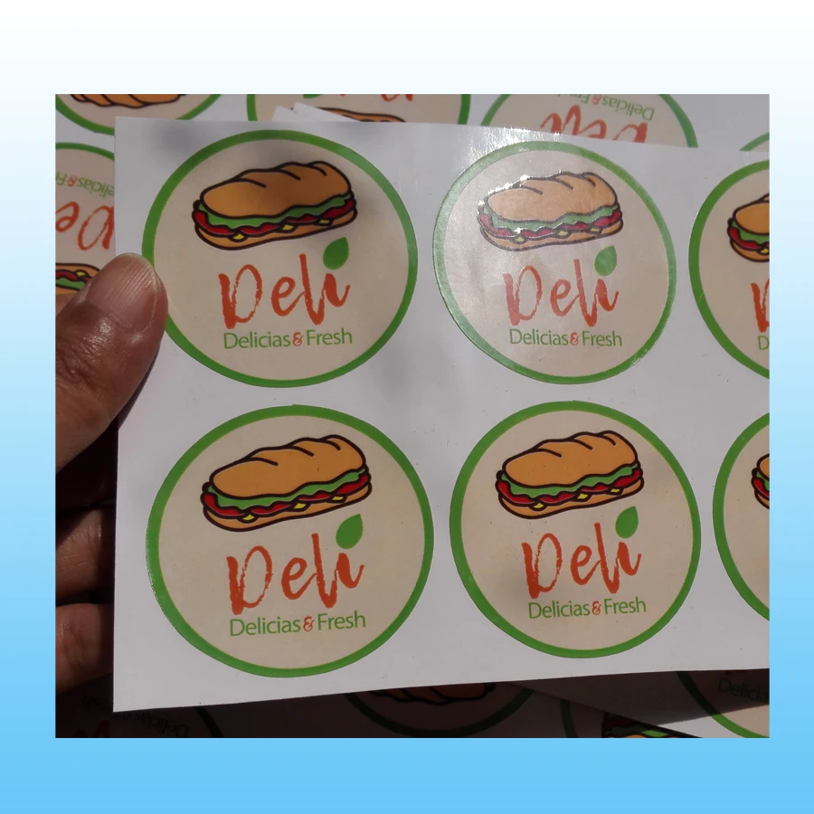 Custom Plastic Round Sticker On Rolls - Buy Round Sticker,Printed Round ...