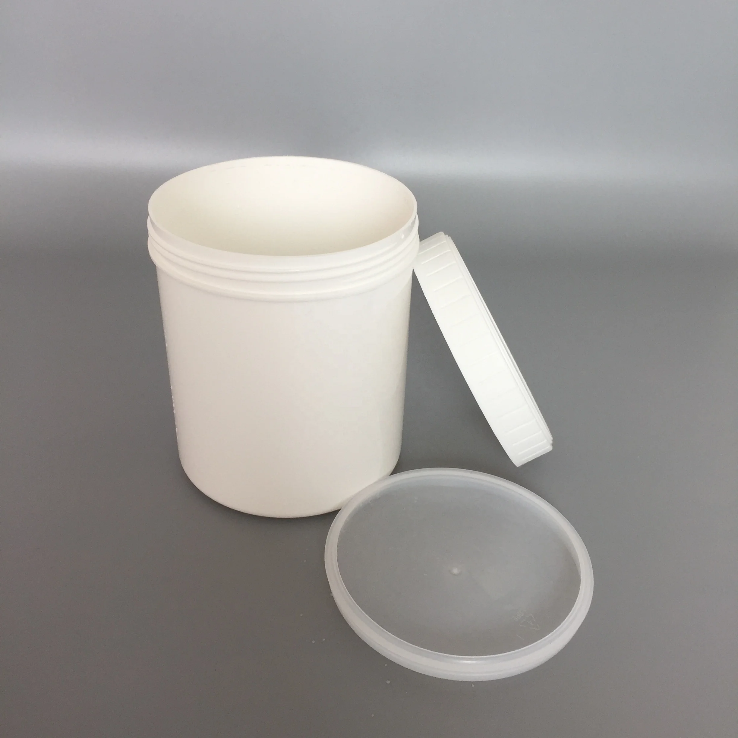 1l Small Size Plastic Bucket With Screw Lid Seal Clear Black Buy