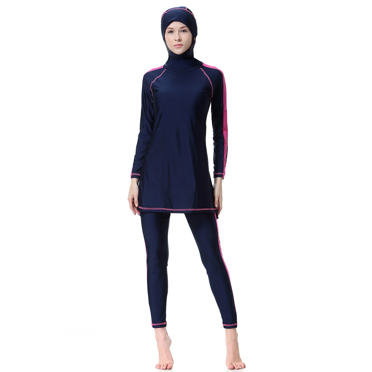 2019 Summer Islamic Swimming Suit Women Long Muslim Modest Swimwear ...