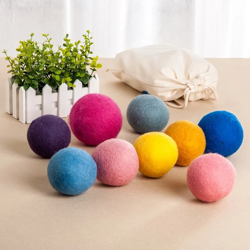 Extra Large (set Of 6) Soft Wool Dryer Balls New Zealand Anti Static