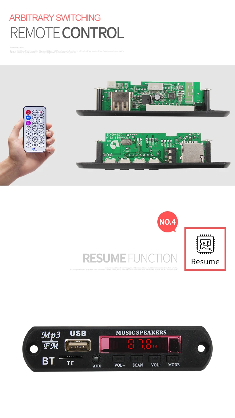 Best Selling Bluetooth Mp3 Player Circuit Board Pcba Buy Mp3 Player