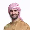 2018 islamic arab men square hijab beautiful pattern hijabs fine polyester printed scarf