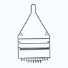 Simple Design 2 Tier Metal Wire Hanging Rack Storage Holder for Bathroom