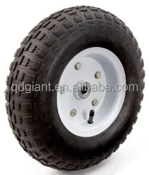 10" air filled rubber wheel for hand truck