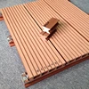 Wood and plastic composite decking flooring