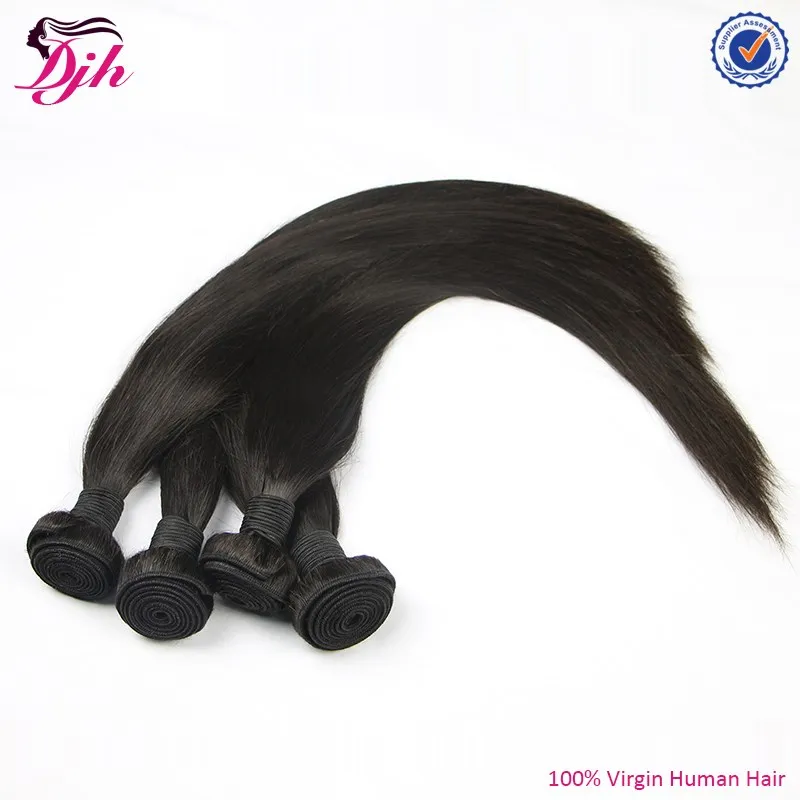 8A grade human hair natural straight brazilian hair bunldes