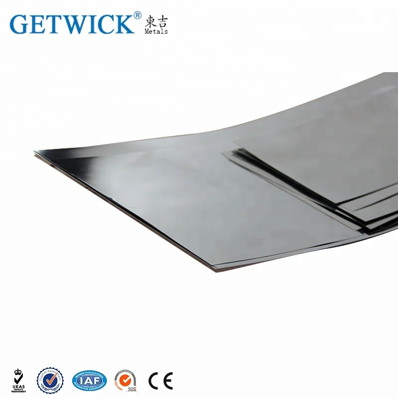 High Quality Customized T0.05mm Tungsten Ribbon Foil