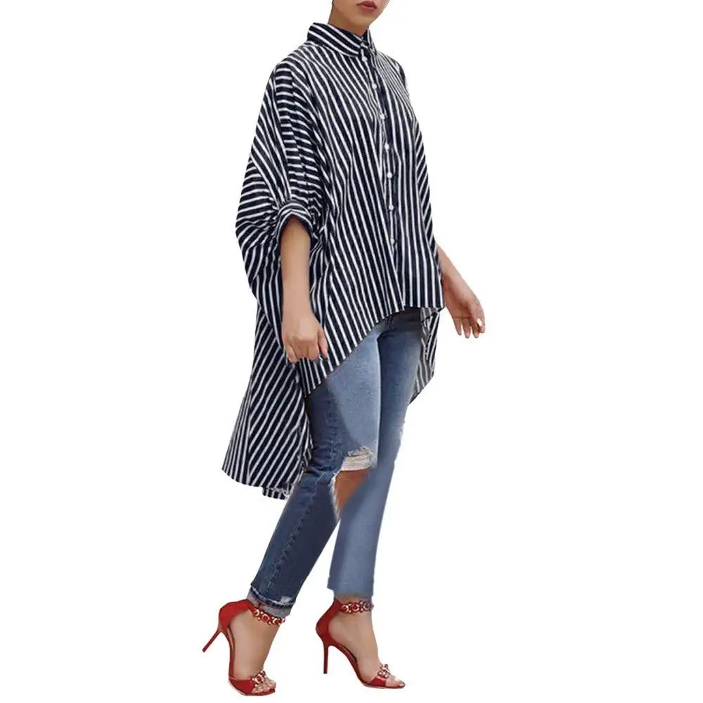 Summer Autumn Women Loose Casual Button Blouse T Shirt Tank Tops haoricu Women T-Shirt
