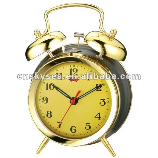 3.5 Metal Case Mechanical Alarm Clock Mechanism,Retro Design Clock