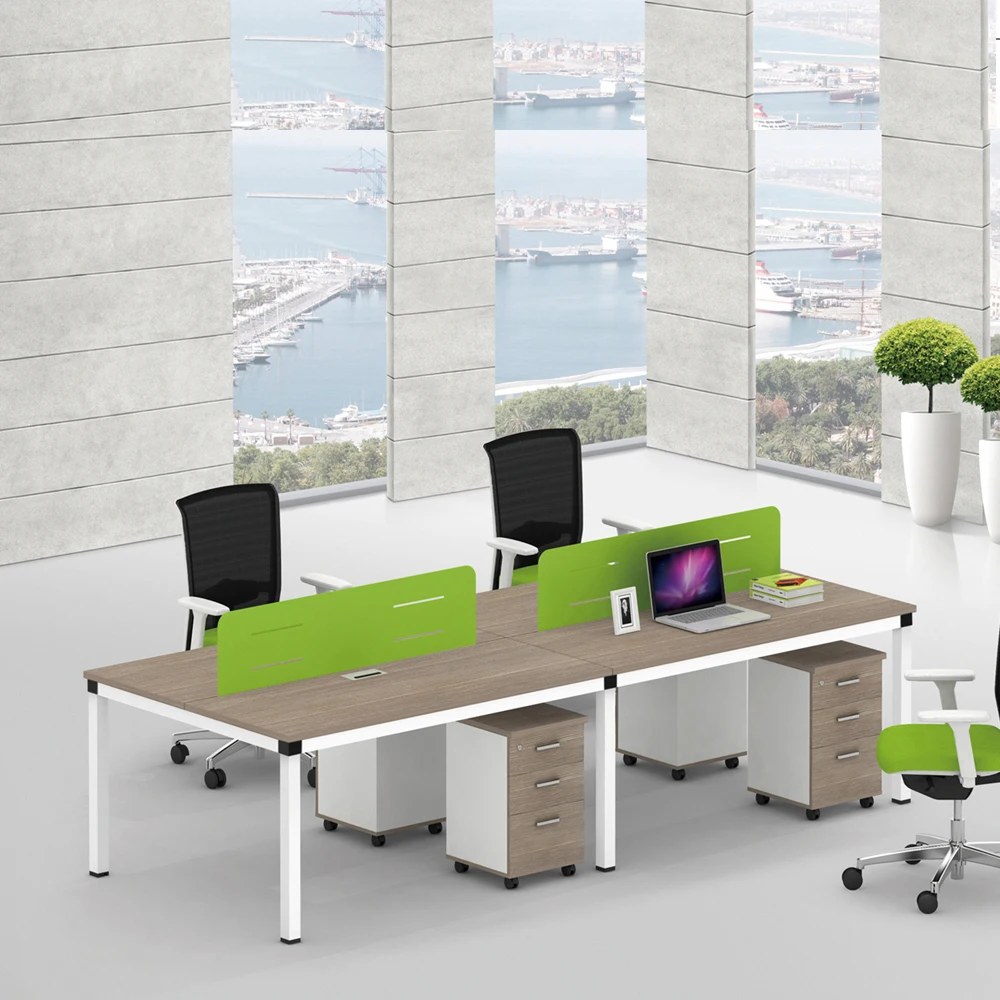 Simple Computer Table Design Of Two Seater Wooden Office Furniture Desk