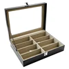 High quality real glass top sunglass display case/spectacle case/glasses box