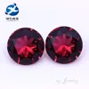 10mm New super bright rose red round brilliant cut synthetic crystal glass gemstones