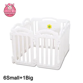 white playpen baby