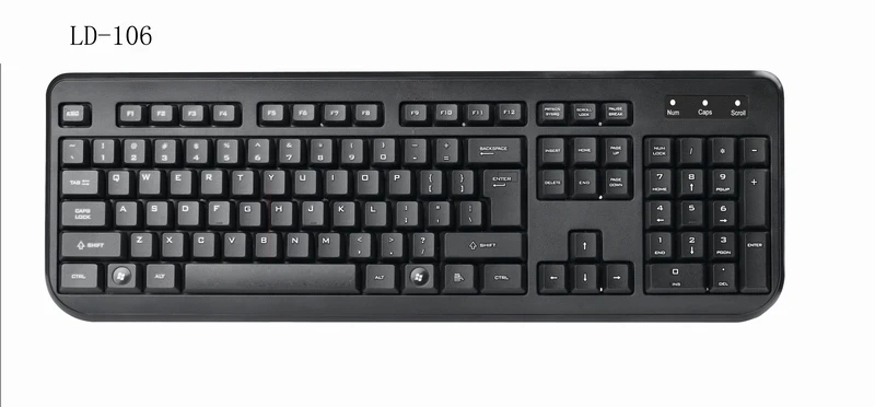 Best Price Standard USB Wired Keyboard English+Arabic Layout