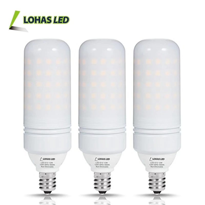 12W E12 LED Light Bulb 100W Equivalent Daylight White 5000K LED T10 Lights Bulb for Home