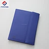 a5 size embossing leather diary organizer folder with LOGO