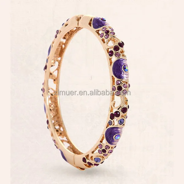 Womens Cloisonne Enamel 18k Real Gold Fake Gold Bangle Buy Fake Gold